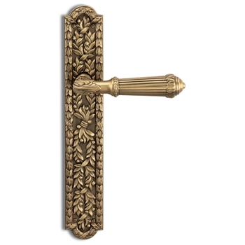 Дверная ручка на планке Salice Paolo 'Doha' 3302 матовая бронза (key)