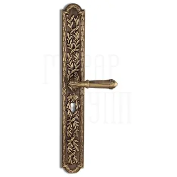 Дверная ручка на планке Salice Paolo 'Doha' 3301 матовая бронза (key)