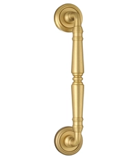 Купить Ручка дверная скоба Extreza "Petra" (Петра) 250 мм (205 мм) на круглых розетках R01 по цене 8`948 руб. в Москве