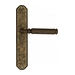 Дверная ручка Venezia 'MOSCA' на планке PL02, античная бронза