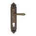 Дверная ручка Fratelli Cattini 'TOSCANA' на планке PL96 , античная бронза (cyl)