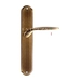 Дверная ручка Extreza 'CALIPSO' (Калипсо) 311 на планке PL01, матовая бронза (cyl)