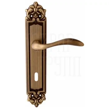 Дверная ручка на планке Melodia 132/229 'Laguna' матовая бронза (key)