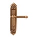 Дверная ручка на планке Melodia 102/229 'Veronica', матовая бронза (wc)