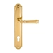 Дверная ручка Extreza 'BONO' (Боно) 328 на планке PL03, полированное золото (cyl)
