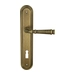 Дверная ручка Extreza "BONO" (Боно) 328 на планке PL05, матовая бронза (cab) (KEY)