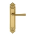 Дверная ручка Extreza 'SANDRO' (Сандро) 332 на планке PL02, матовое золото (PASS)