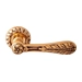Дверная ручка на розетке Class 'Agata' (60), золото 24к + коричневый