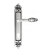 Дверная ручка Venezia 'CASANOVA' на планке PL96, натуральное серебро (cyl)