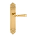 Дверная ручка Extreza 'BONO' (Боно) 328 на планке PL02, полированное золото