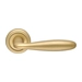 Дверная ручка Extreza 'Vigo' (Виго) 324 на круглой розетке R01, матовое золото