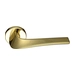 Дверная ручка на круглой розетке Morelli Luxury 'Cometa', золото