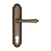 Дверная ручка Fratelli Cattini 'TOSCANA' на планке PL248 , античная бронза (cyl)