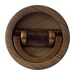 Ручка для раздвижной/распашной двери на круглом основании Venezia U155, матовая бронза