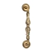 Ручка дверная скоба Extreza 'Greta' (Грета) на круглых розетках R03, матовая бронза