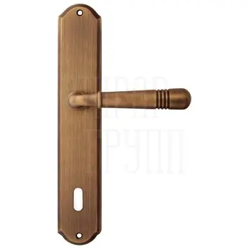 Дверная ручка на планке Melodia 293/131 'Alpha' матовая бронза (key)