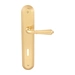 Дверная ручка на планке Melodia 130/235 'Antik', полированная латунь (key)