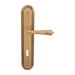Дверная ручка на планке Melodia 130/235 'Antik', матовая бронза (key)