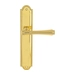 Дверная ручка Extreza 'PIERO' (Пиеро) 326 на планке PL03, полированное золото