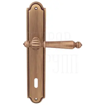 Дверная ручка на планке Melodia 235/458 'Mirella' матовая бронза (key)