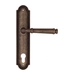 Дверная ручка Fratelli Cattini 'FARFALLA' на планке PL248 , античная бронза (cyl)