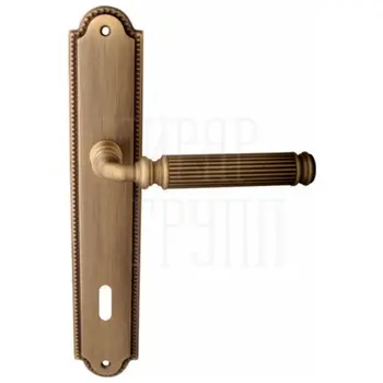 Дверная ручка на планке Melodia 290/458 'Ranja' матовая бронза (key)