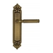 Дверная ручка Venezia 'MOSCA' на планке PL96, матовая бронза