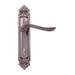 Дверная ручка на планке Melodia 285/229 'Daisy', французское серебро (wc)