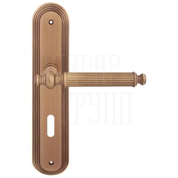 Дверная ручка на планке Melodia 353/235 'Regina' матовая бронза (key)