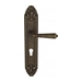 Дверная ручка Venezia 'VIGNOLE' на планке PL90, античная бронза (cyl)