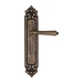 Дверная ручка Fratelli Cattini 'TOSCANA' на планке PL96 , античная бронза