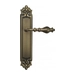 Дверная ручка Venezia 'GIFESTION' на планке PL96, матовая бронза