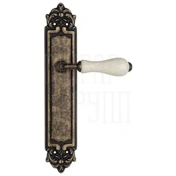 Дверная ручка Venezia 'COLOSSEO' на планке PL96 античная бронза