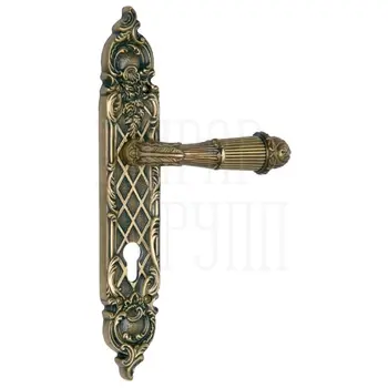 Дверная ручка на планке Mestre OA 1720 античная латунь