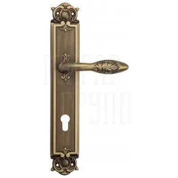 Дверная ручка Venezia 'CASANOVA' на планке PL97 матовая бронза (cyl)