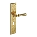 Дверная ручка на планке Mestre OА 4875, золото 24к