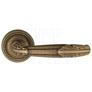 Дверная ручка на розетке Venezia 'ANGELINA' D3 матовая бронза