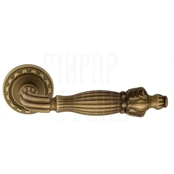 Дверная ручка на розетке Venezia 'OLIMPO' D2 матовая бронза
