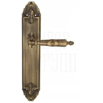 Дверная ручка Venezia 'ANNETA' на планке PL90 матовая бронза