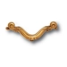 Дверная ручка-скоба мебельная Salice Paolo Man 438/B, французское золото