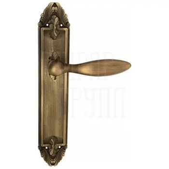 Дверная ручка Venezia 'MAGGIORE' на планке PL90 матовая бронза