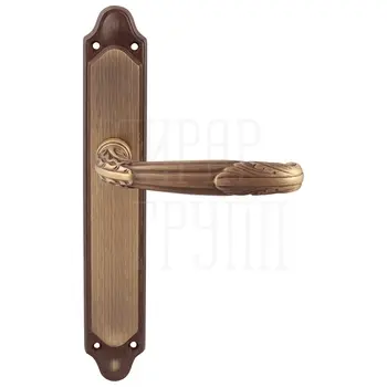 Дверная ручка на планке Melodia 281/158 'Roma' матовая бронза