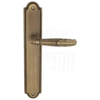 Дверная ручка Venezia 'ANGELINA' на планке PL98 матовая бронза