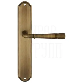Дверная ручка Extreza 'GUSTO' (Густо) 334 на планке PL01 матовая бронза (PASS)