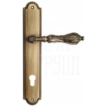 Дверная ручка Venezia 'MONTE CRISTO' на планке PL98 матовая бронза (cyl)