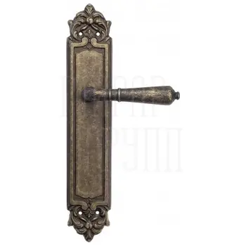 Дверная ручка Venezia 'VIGNOLE' на планке PL96 античная бронза