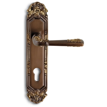 Дверная ручка на планке Salice Paolo 'Todi' 3091 бронза затемненная