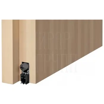 Автоматический порог-уплотнитель для деревянной двери Venezia 420/1030-830 мм регулируемый серебристый