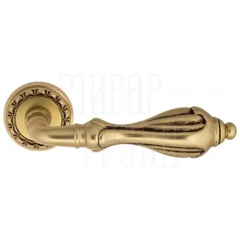 Дверная ручка на розетке Venezia 'ANAFESTO' D2 французское золото