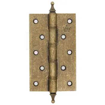 Петля дверная Corona A5 125 мм (латунь) античная бронза